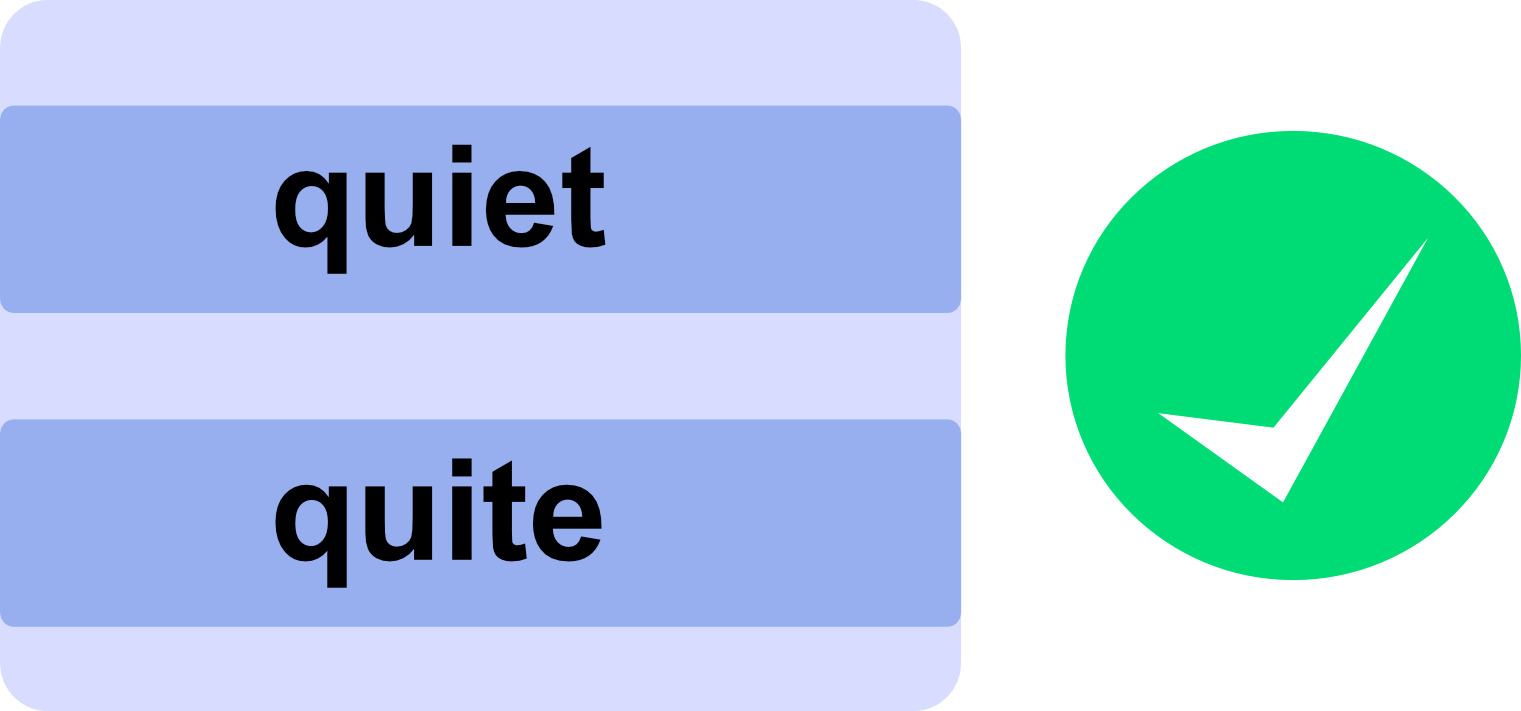 quiet or quite difference